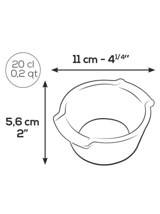 S/2 Ecru Ceramic Ramekins Appolia