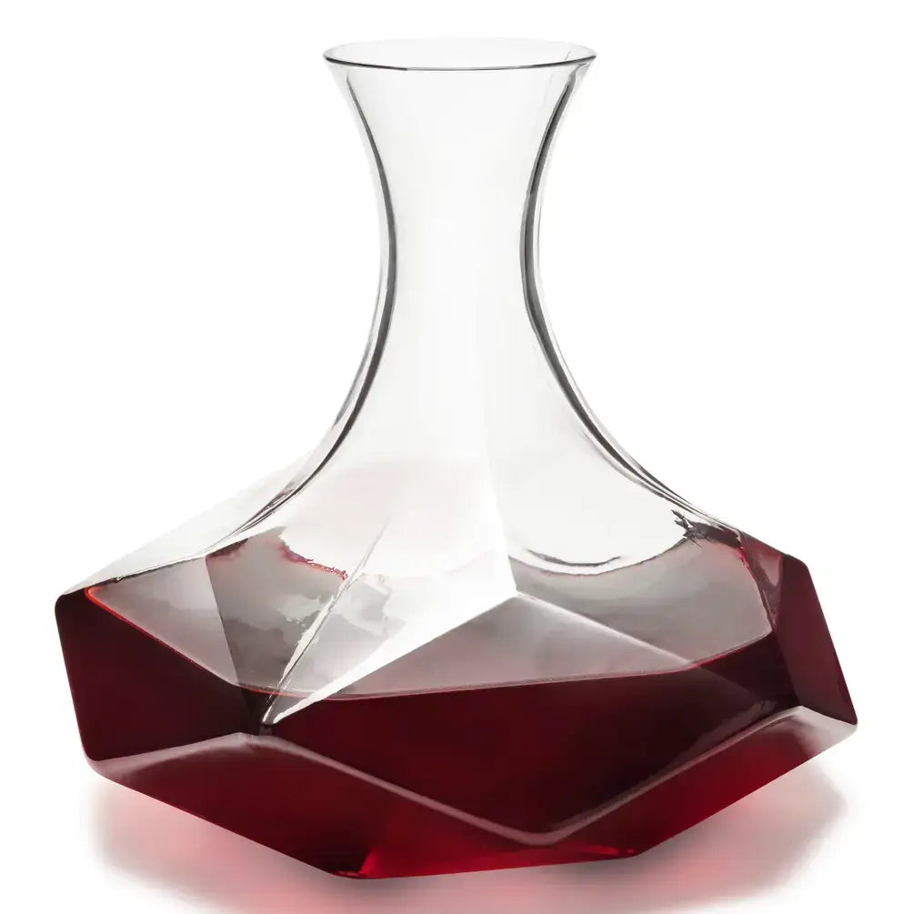 Faceted Crystal Wine Decanter