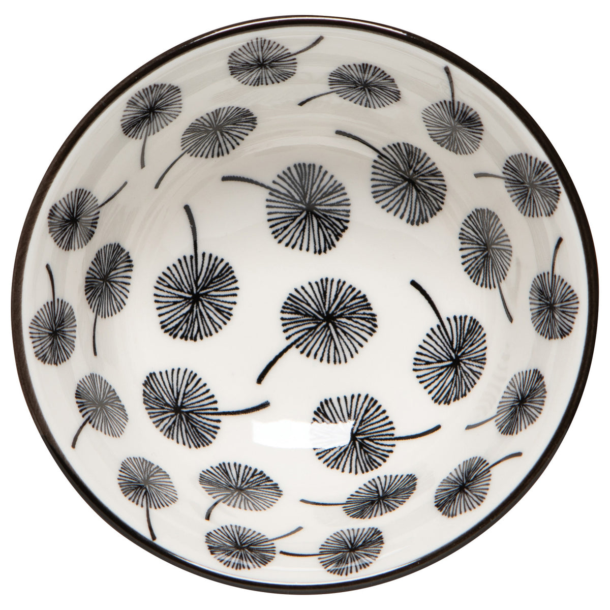 Gray Dandelion 3.5" Bowl
