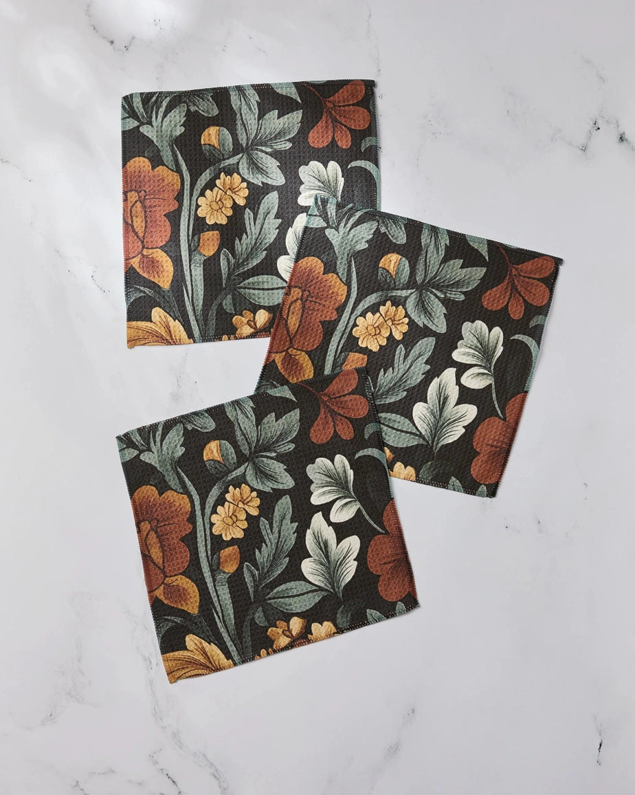 Classic Floral Dishcloth Set