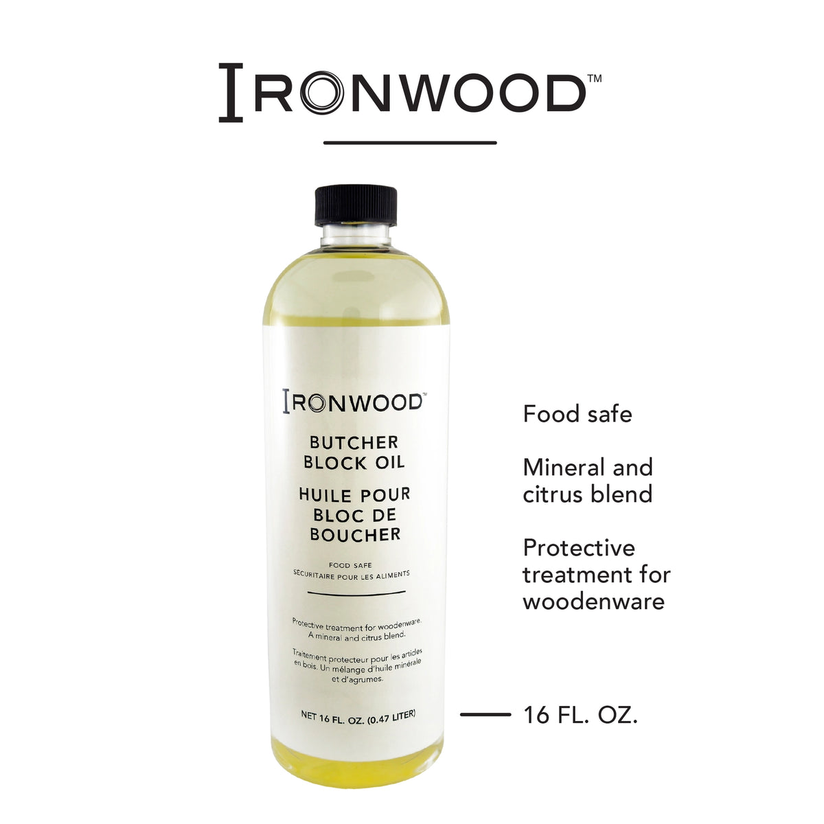 Ironwood Butcher Block Oil 16oz