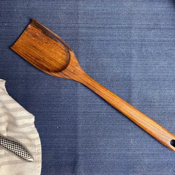 Wood Scraping Spoon Rustic Handle