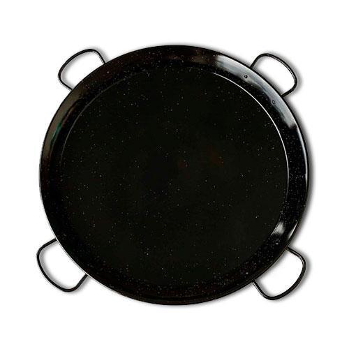 32" Paella Pan Enamel Steel Nonstick disc