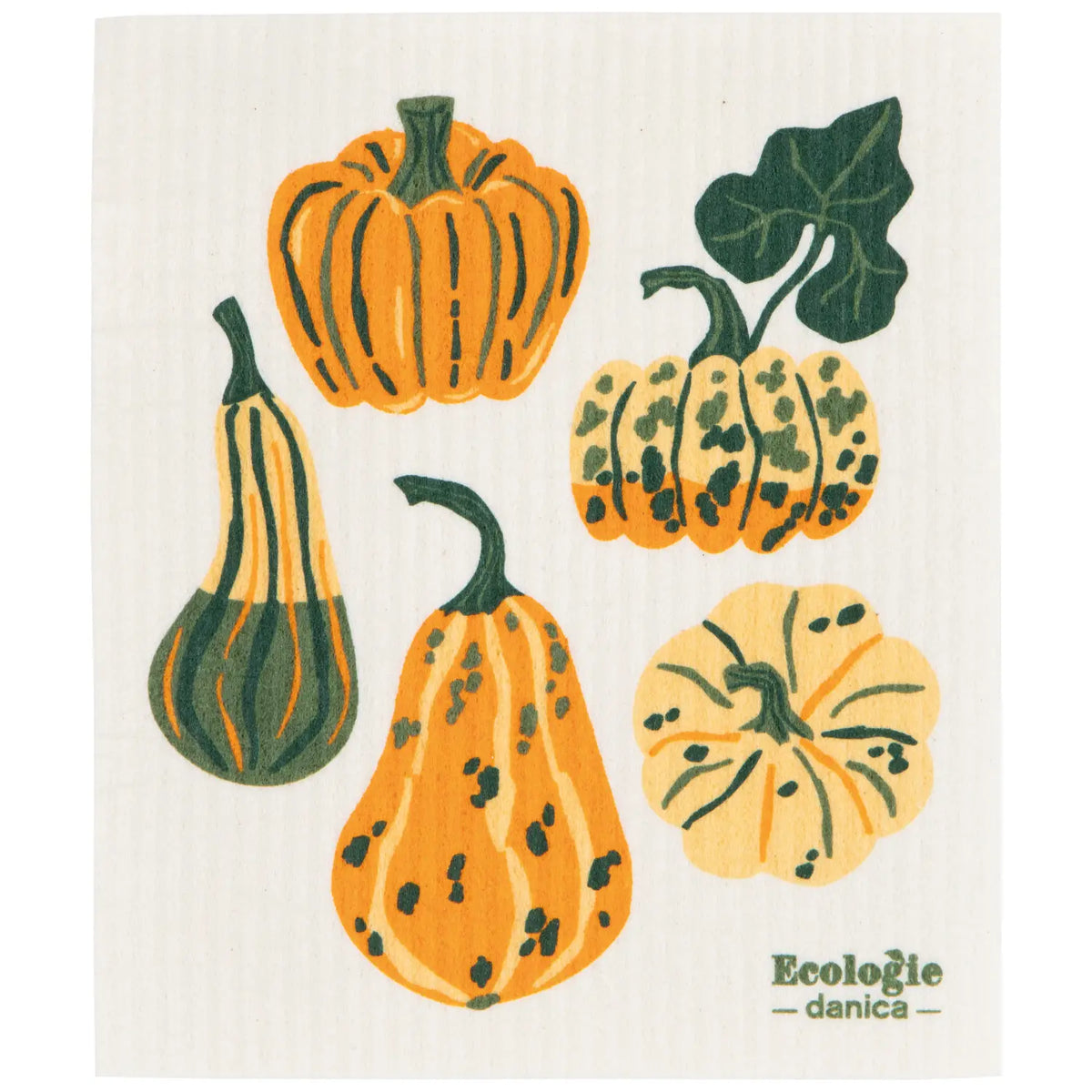 Harvest Gourds Swedish Dishcloth