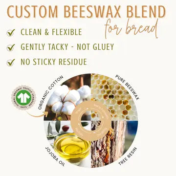 Bees S/2 XL Beeswax Bread Wrap