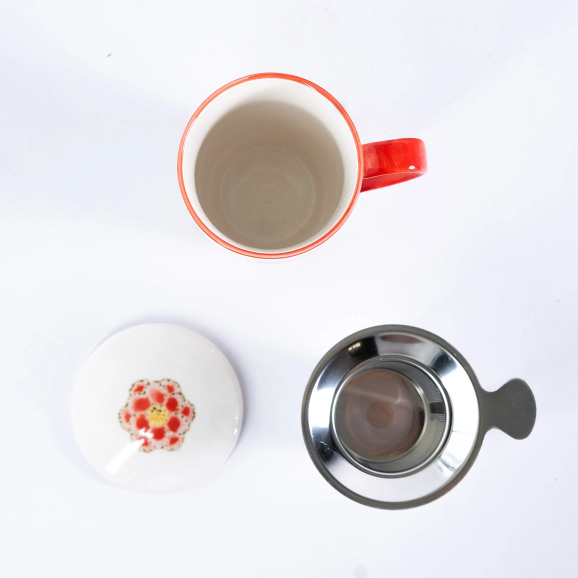 Twin Sparrows Botan 15oz Tea Infuser Mug