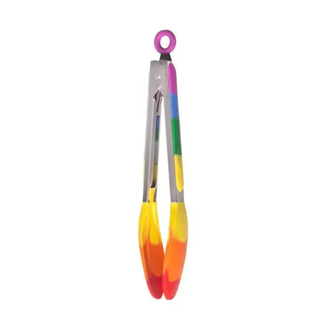Rainbow 10.25" Silicone Spring Locking Tongs