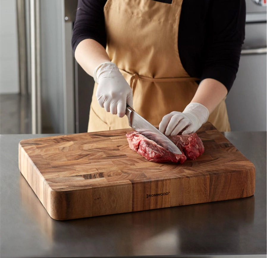 14"x20"x3" IW Butcher Block Board Union Stockyard Acacia