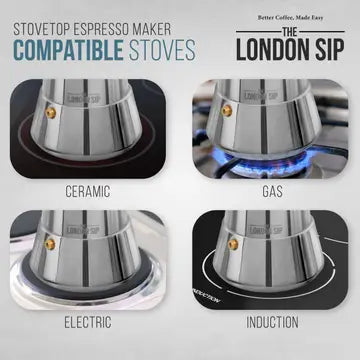 6C London Sip Glass Espresso Maker