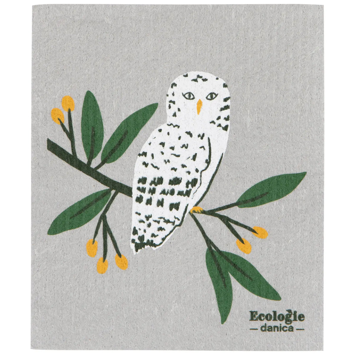 Forest Fete Owl Swedish Dishcloth