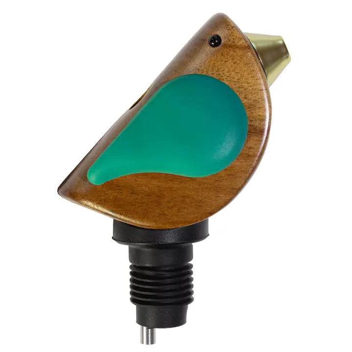 Songbird Wine Bottle Pourer Turquoise
