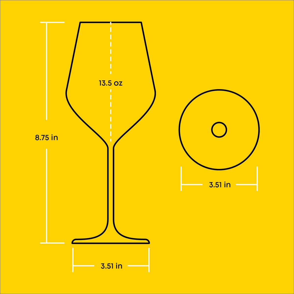 S/4 Layla Stemmed White Wine Glasses