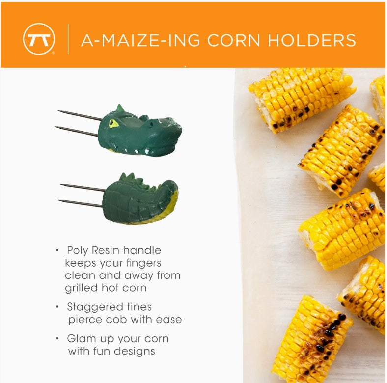 Croc Corn Holders S/8, 4 Pairs