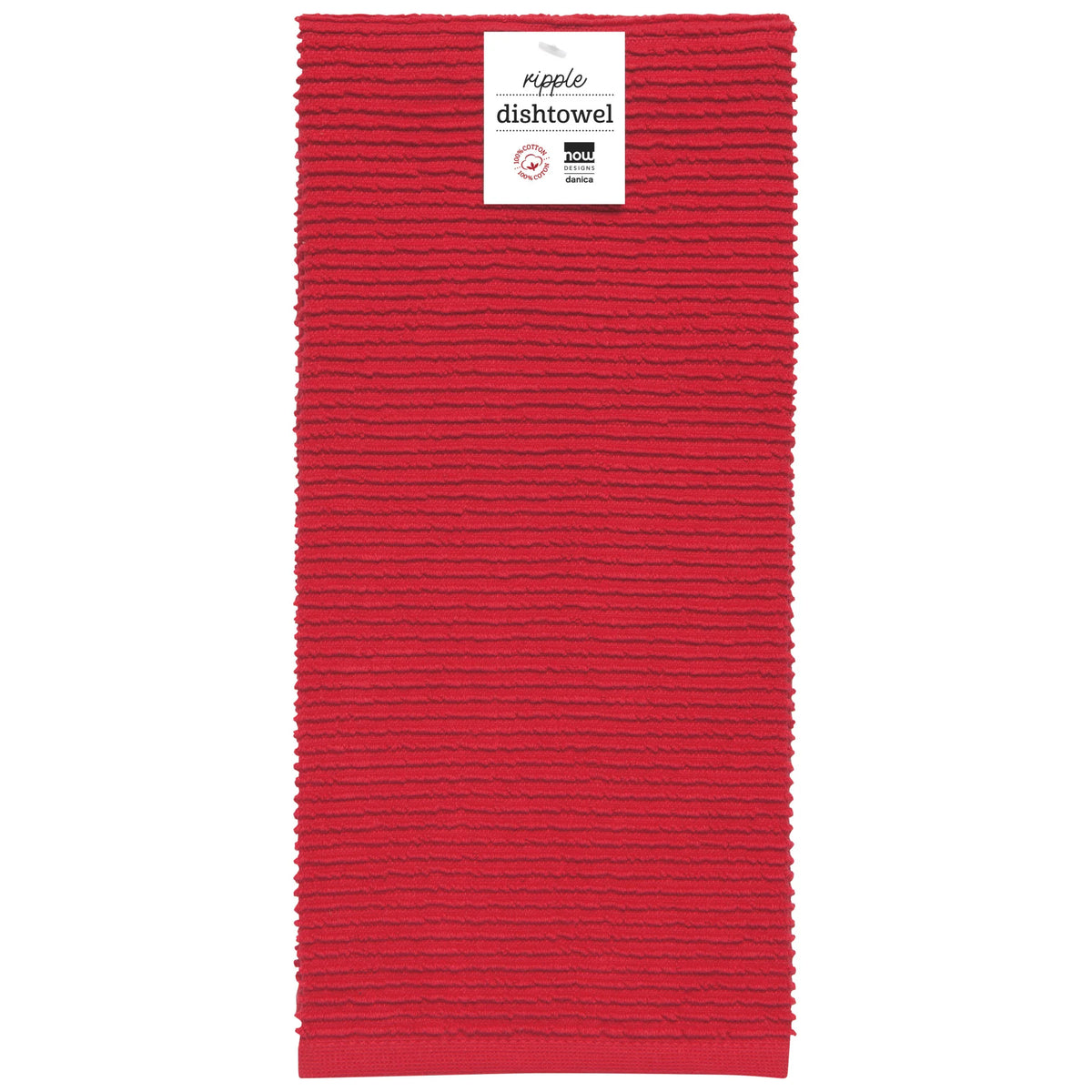 Dishtowel Red Ripple