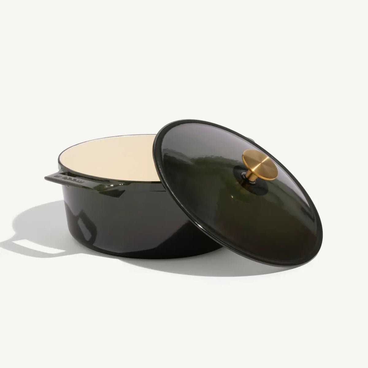 Round Enameled Cast Iron 5.5qt Dutch Oven - Green