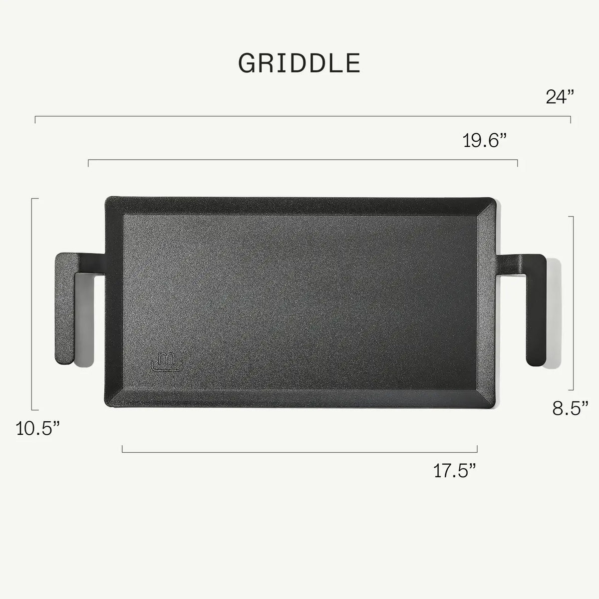 Carbon Steel Griddle, 17.5" x 8.5"