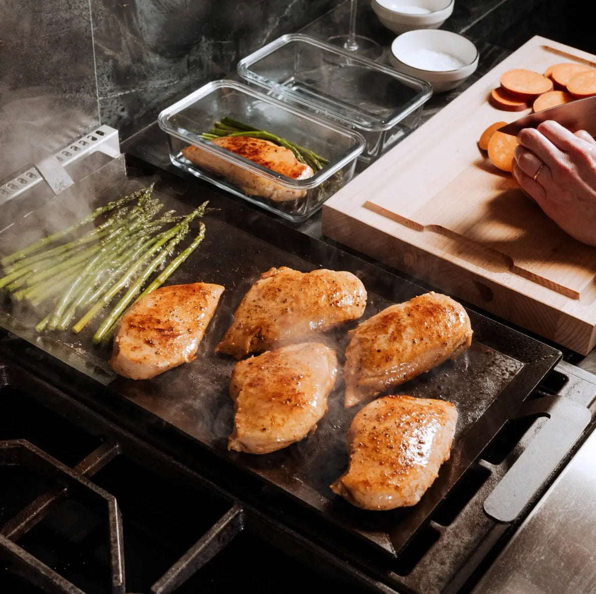 Carbon Steel Griddle, 17.5" x 8.5"