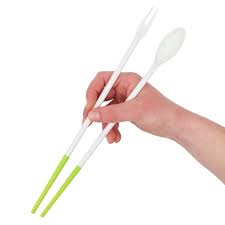 Green 11.8" Silicone Cooking Chopsticks