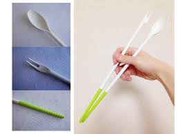 Green 11.8" Silicone Cooking Chopsticks