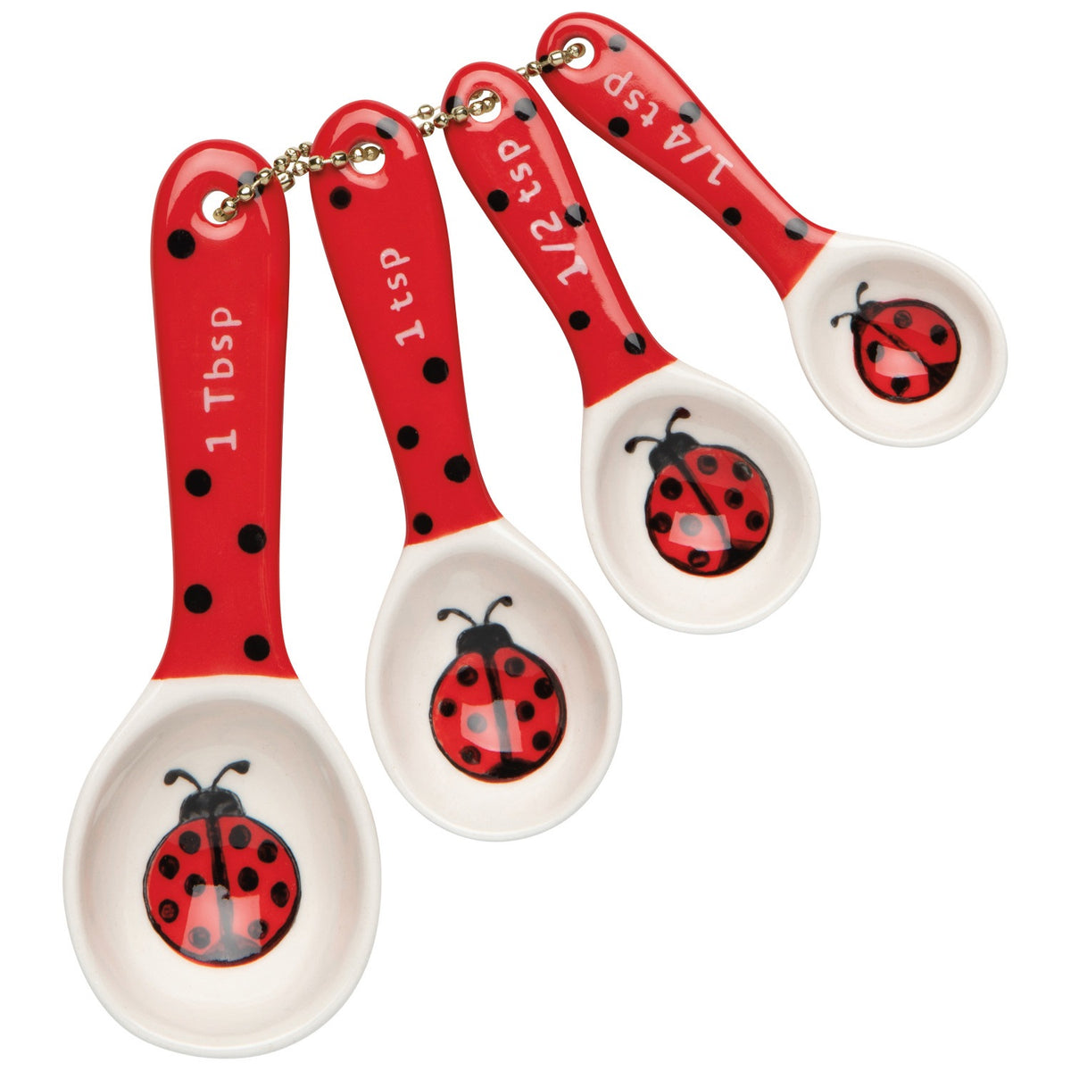 S/4 Measuring Spoons Ladybugs