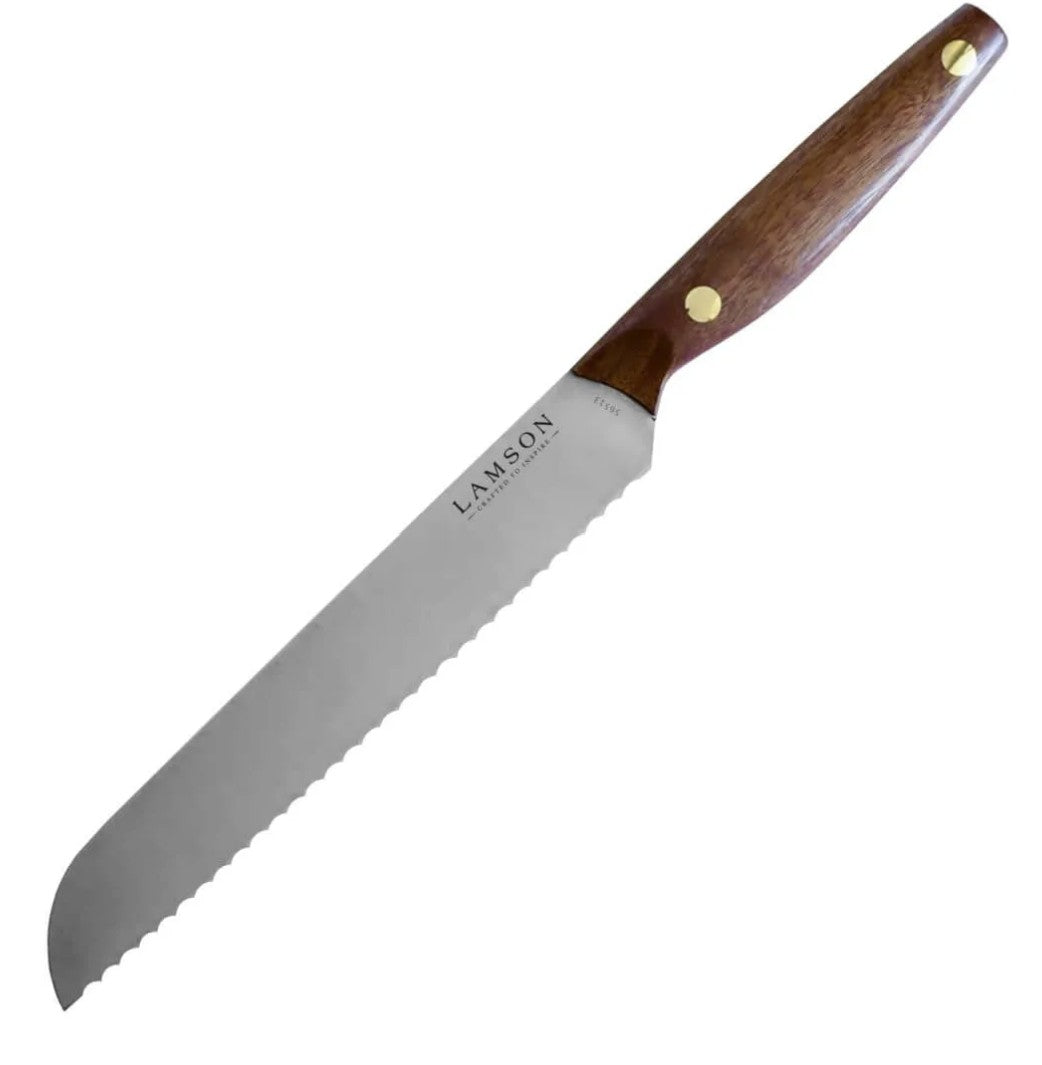 Vintage 8" Walnut Bread Knife