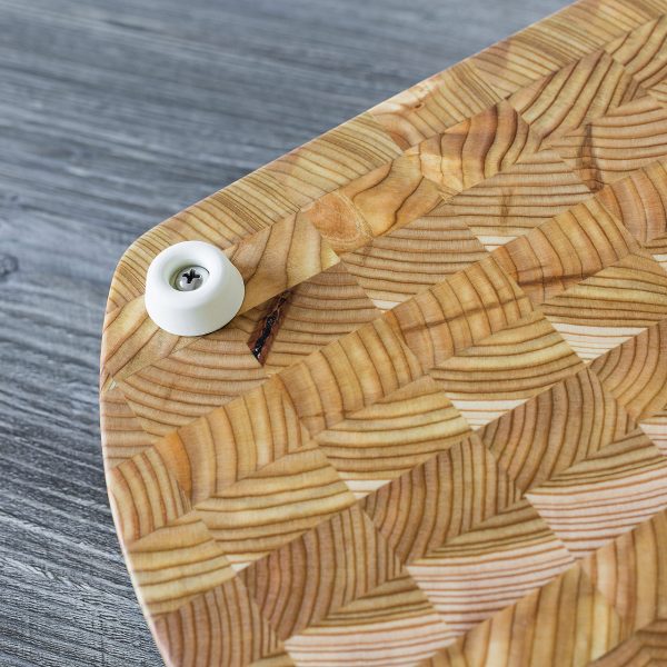 Curved End Board 15 x 9.5" x 1.5" Premium Larch Wood