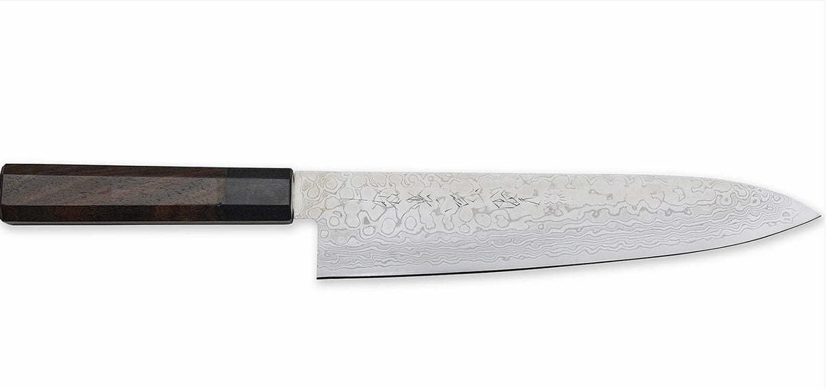Nickel Warikomi Damascus 8" Gyotu Knife