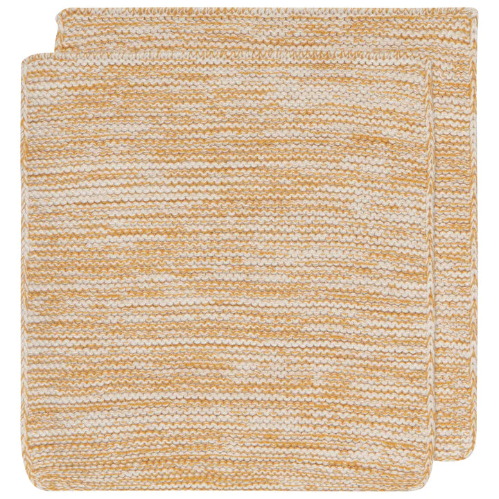 Ochre S/2 Knit Dish Cloth