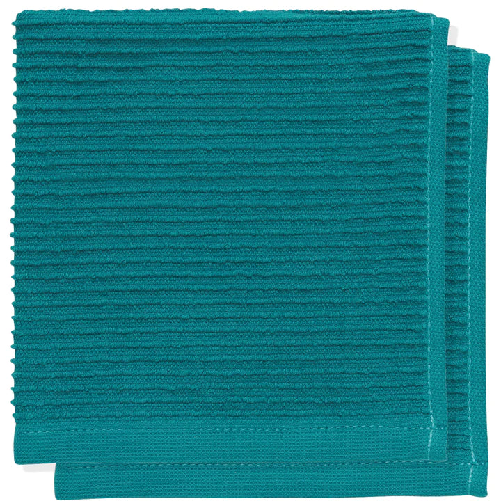 S/2 Dishcloth Peacock Ripple