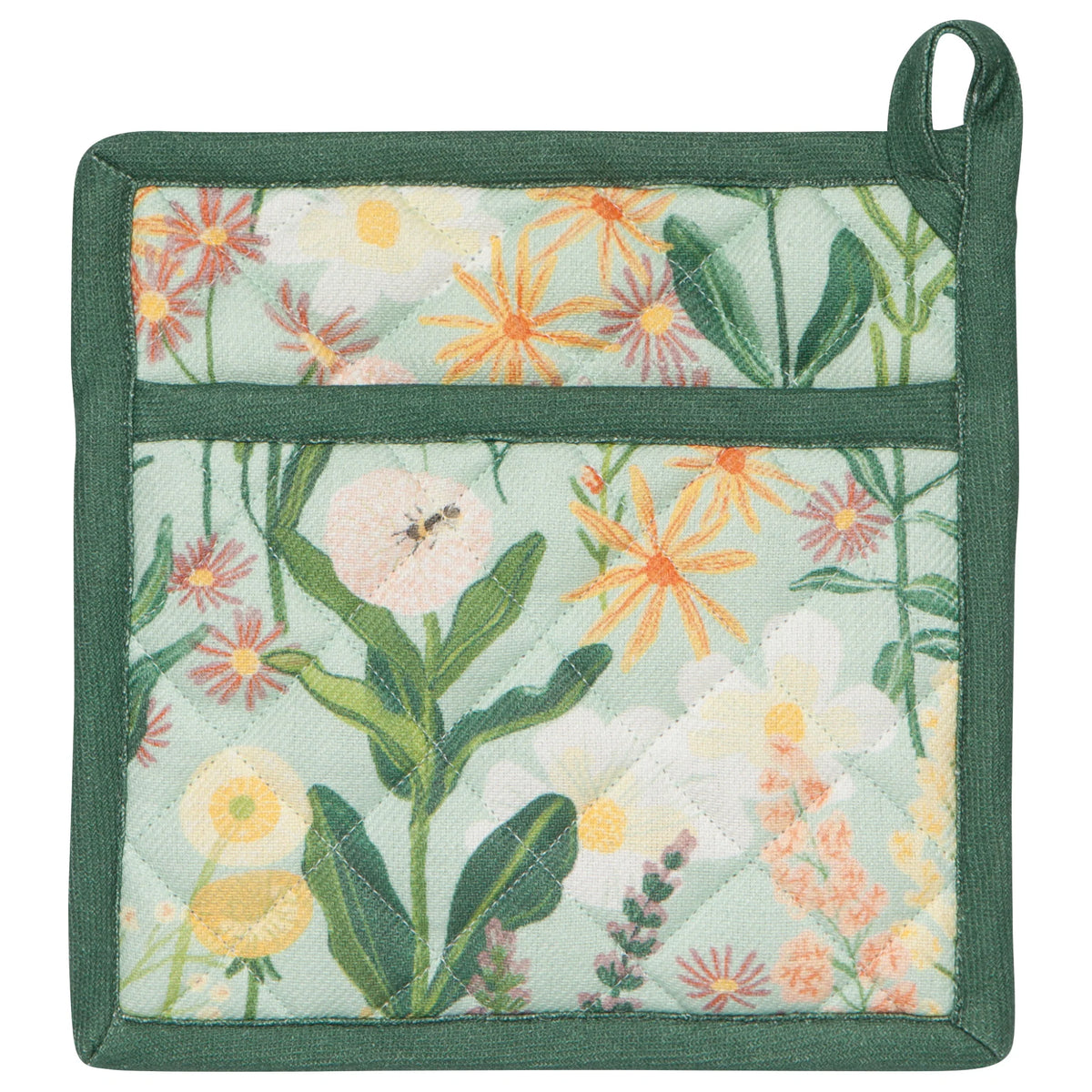 Bees & Bloom Potholder