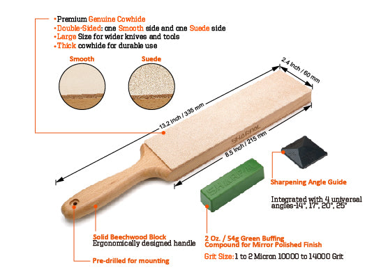 Double-Sided Leather Strop