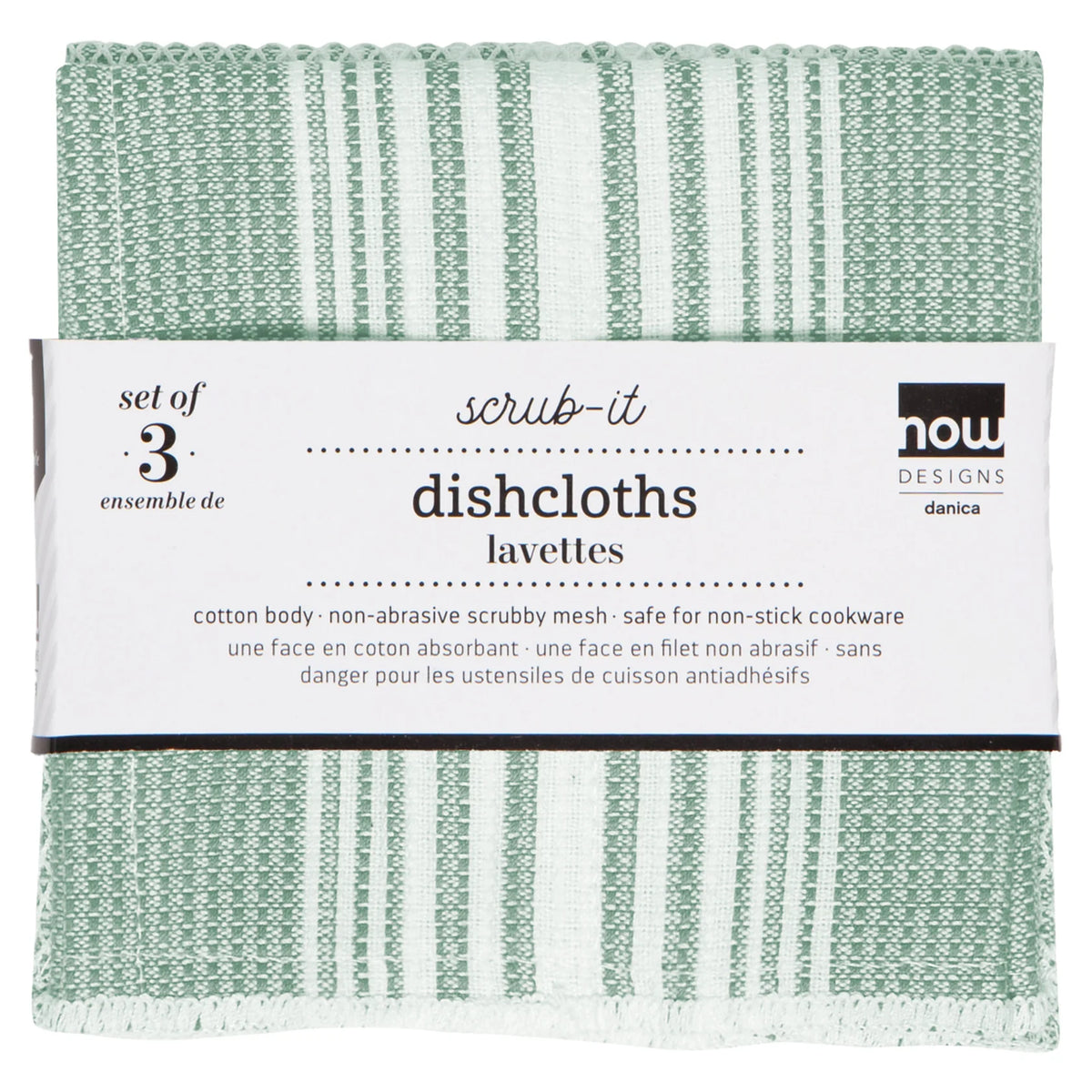 Scrub-It S/3 Dishcloths Elm Green