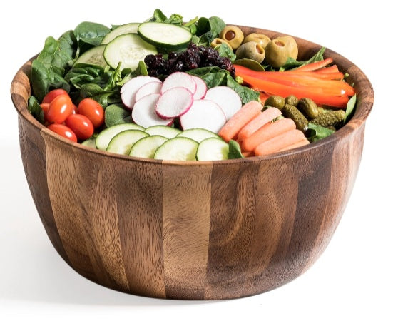 13" Flare Extra Large Wood Salad Bowl