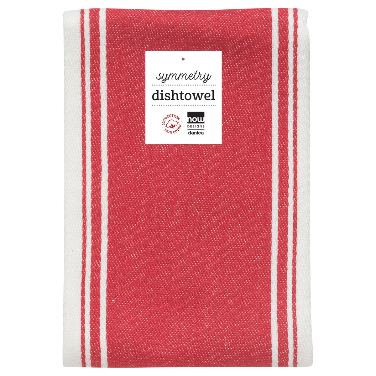 Symmetry Dishtowel Red