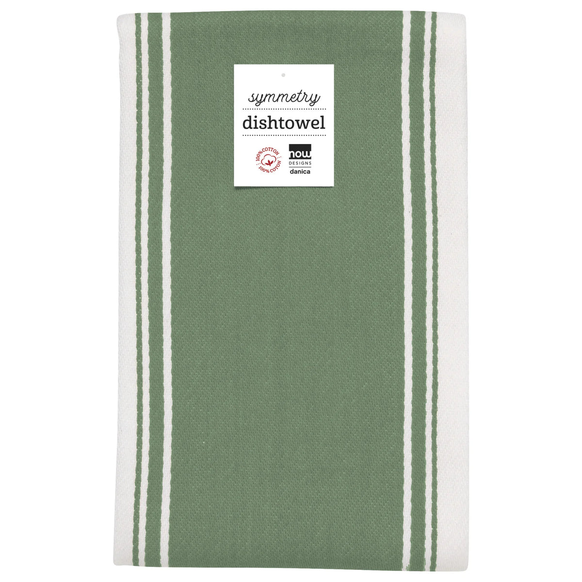 Symmetry Dishtowel Elm Green